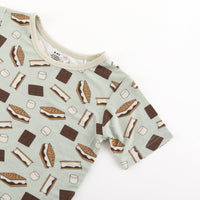 S'more to Love (Short PJ Set) - Blue - BIG FRENCHIES