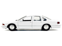 1993 Chevrolet Caprice Police Car Unmarked White "Custom Builder's Kit" Series 1/24 Diecast Model Car by Motormax