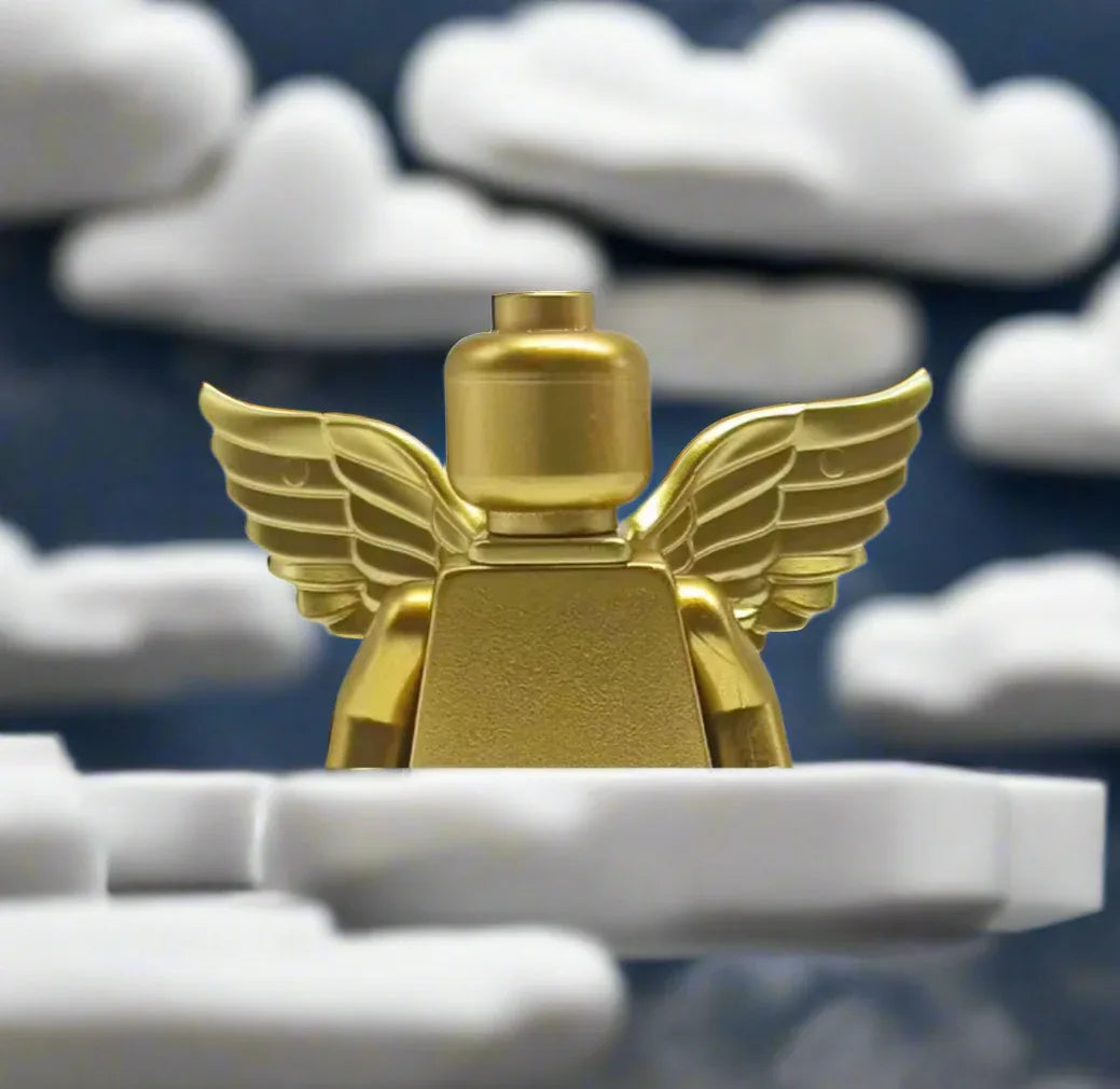 Metallic Gold & Silver Angel Wing Minifigures - BIG FRENCHIES