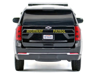 2025 Chevrolet Tahoe Police Pursuit Vehicle "California Highway Patrol" Black and White "Law Enforcement and Public Service" Series 1/24 Diecast Model Car by Motormax