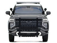 2025 Chevrolet Tahoe Police Pursuit Vehicle "California Highway Patrol" Black and White "Law Enforcement and Public Service" Series 1/24 Diecast Model Car by Motormax