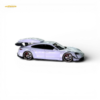 404ERROR Porsche Taycan White with Roof Box 1:64