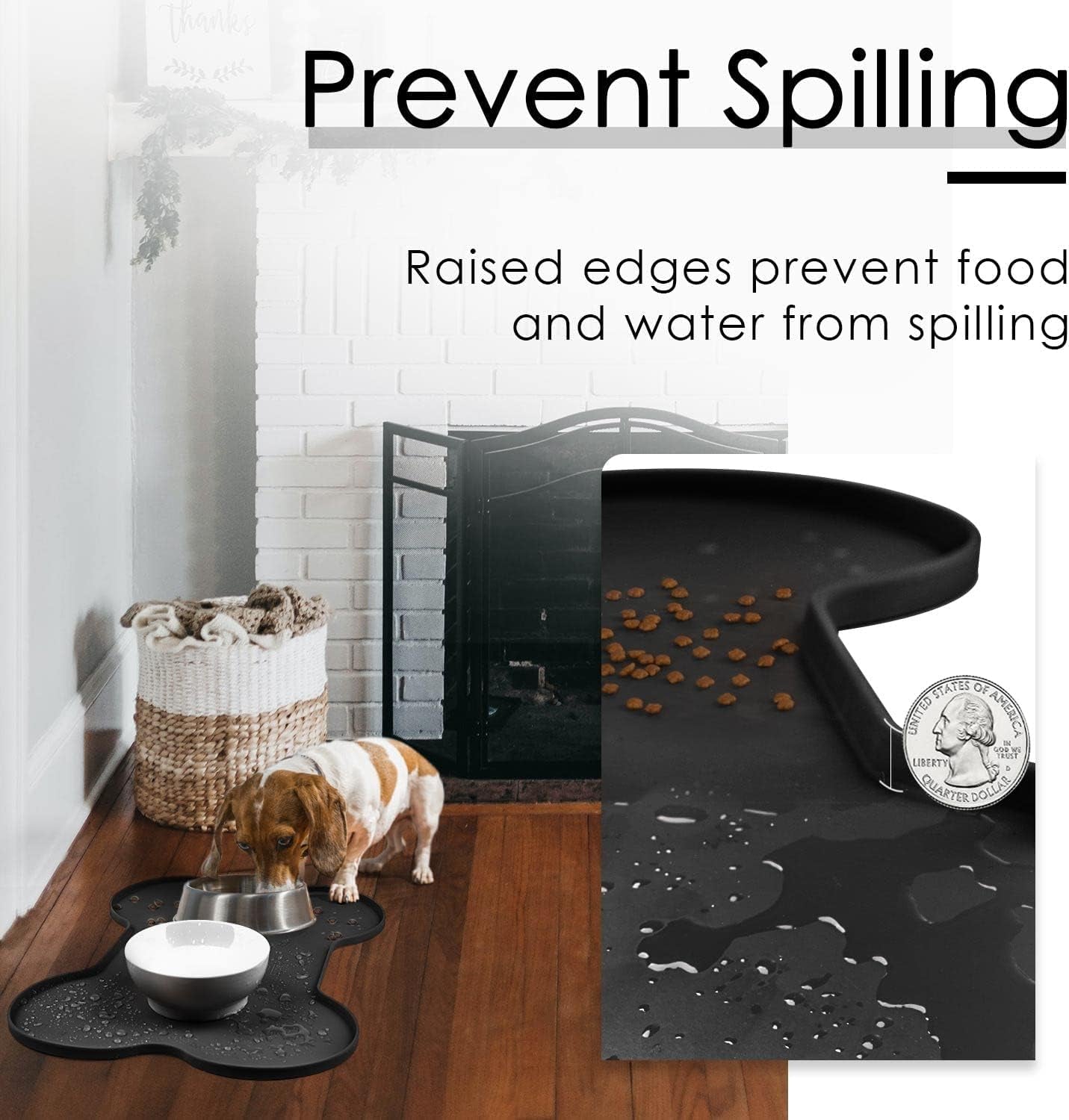 Silicone Non Spill Cat Feeding Mat Puppy Placemat Waterproof - BIG FRENCHIES