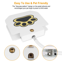 Dog Water Fountain Outdoor,No Electricity Step-On Activated Pet Sprinkler,Paw-Controlled Drinking Dispenser For Large & 
