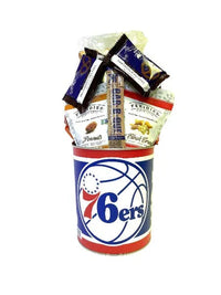 JGB Sports - Philadelphia 76ers Gift Tin Basket- Made In America - BIG FRENCHIES