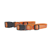 Nylon Dog Collar with Embroidered Giraffe Design/Animal Print, Secure & Adjustable Fit - BIG FRENCHIES