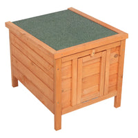 20-inch removable roof, waterproof, green asphalt roof, cedar wood, wooden chicken and rabbit cage