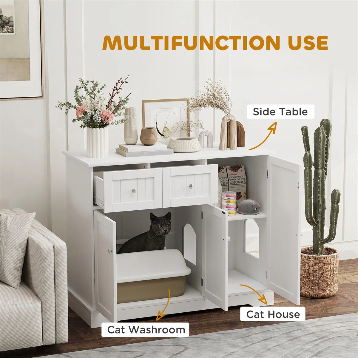 Cat Litter Box, Cat Litter Box Enclosure