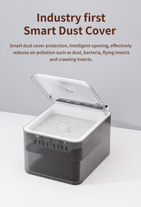 Wireless Charging Battery Driven 304 Stainless Steel Cat Automatic Induction Pet Water Fountain