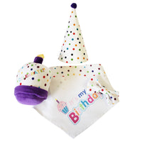 4-Piece Dog Birthday Kit – Celebrate in Style with Bandana, Hat, Bow Tie & Plush Toy - BIG FRENCHIES