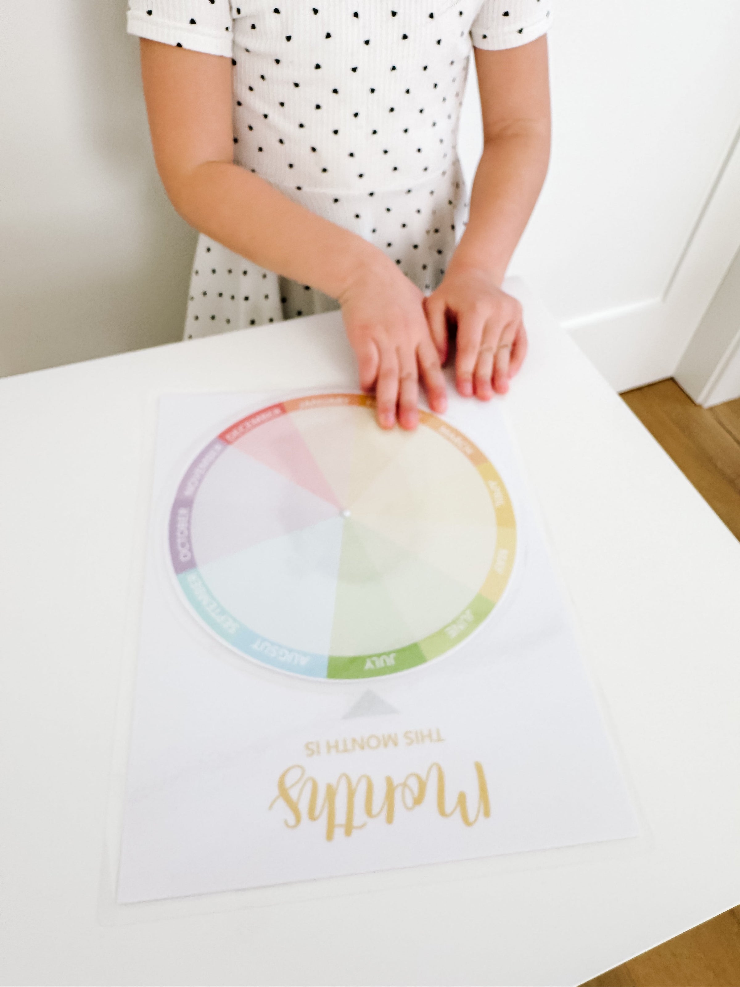Learning Wheel Spinner Printable Dramatic Play