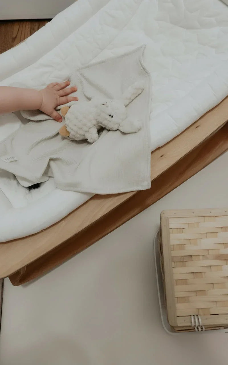 Coco Ivory Waffle Knit Blanket - BIG FRENCHIES