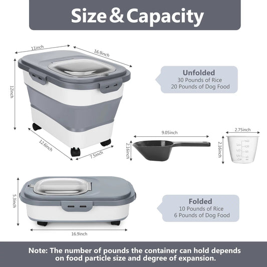 Best 20 Lb Pet Food Containers with Wheels and Lids - BIG FRENCHIES