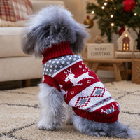 Christmas Reindeer Sweater for Small Dogs & Cats