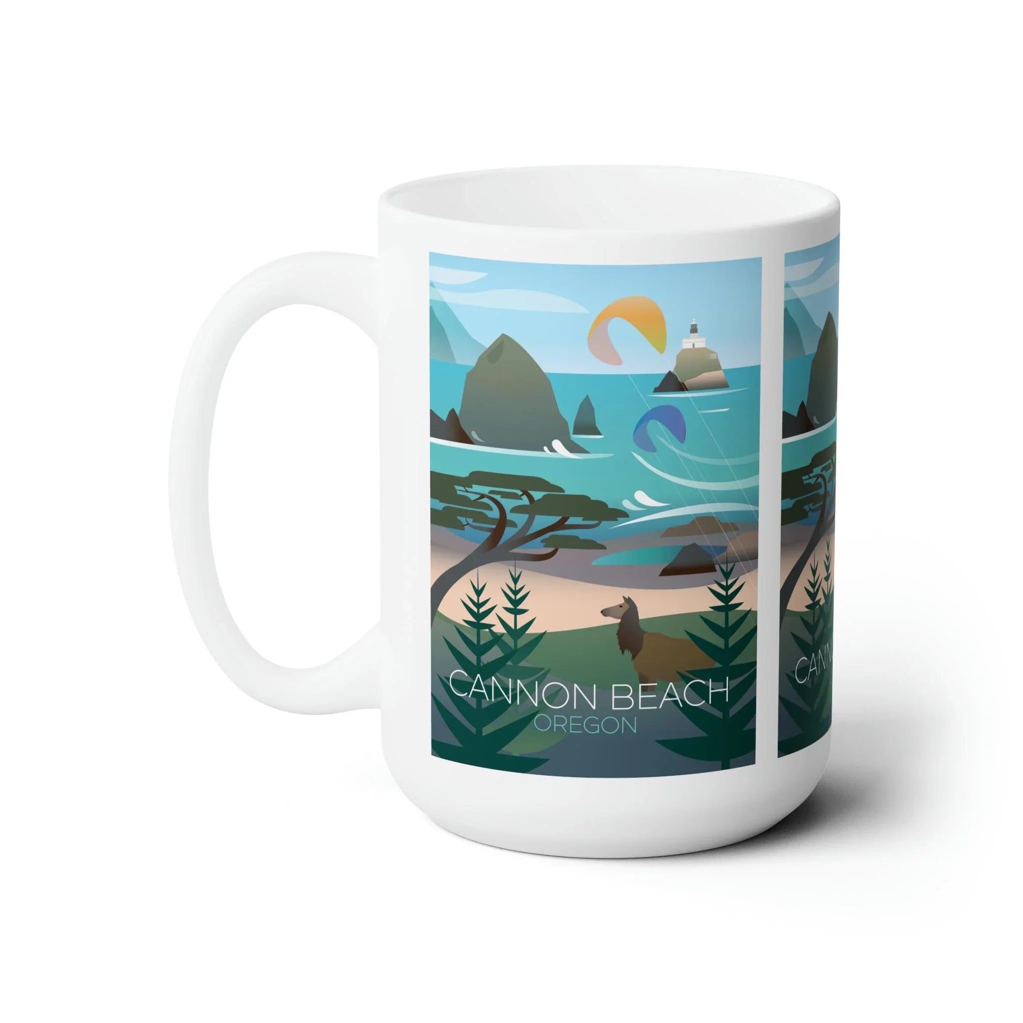Cannon Beach Ceramic Mug 11oz or 15oz - BIG FRENCHIES