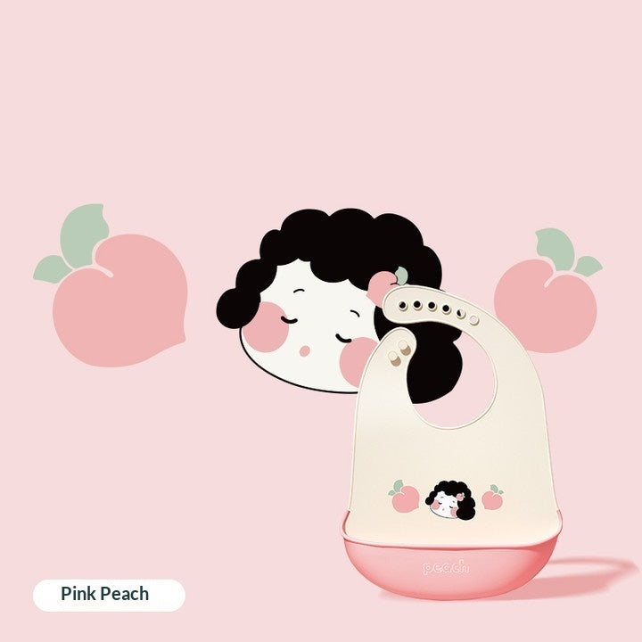 Baby Waterproof And Stain-resistant Food-grade Silicone Bib