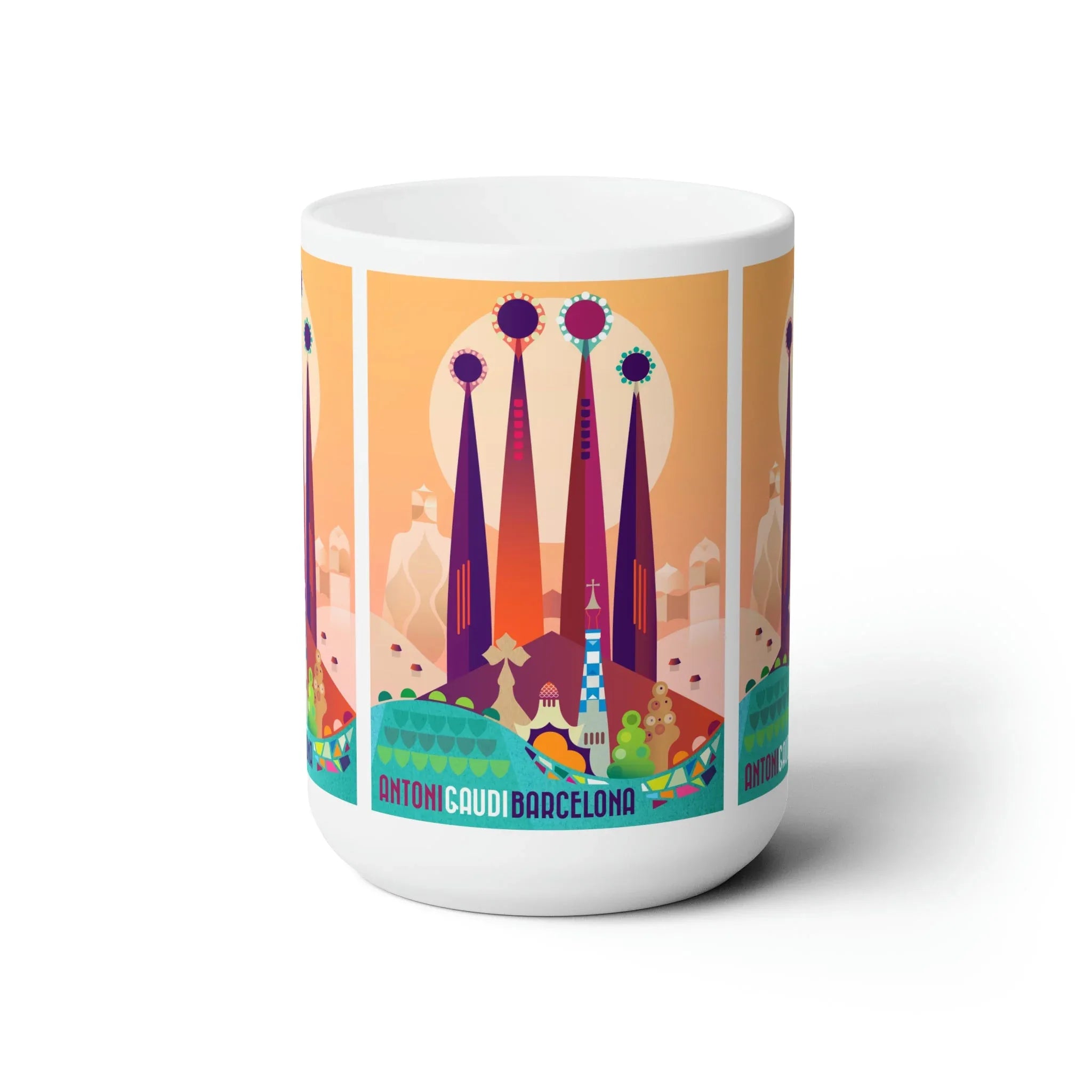 Barcelona Ceramic Mug 11oz or 15oz - BIG FRENCHIES