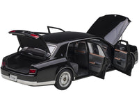 Toyota Century with Curtains RHD (Right Hand Drive) Black Special Edition 1/18 Model Car by Autoart