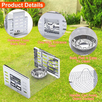 2Pcs Humane Rat Trap Catch and Release Live Mouse Cage Traps with Automatic Continuous Cycle Trapping for Chipmunk Roden