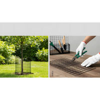 48 INCHx33 FT Black Vinyl-coated Metal Mesh, 16 Gauge 0.67 Inch Black PVC Metal Mesh, Black Welded Wire Mesh Support, Po