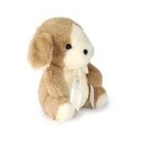 8-inch Plush Dog with White Ribbon