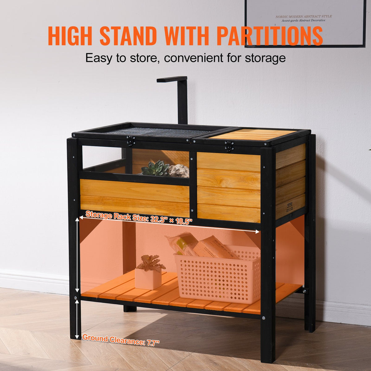 Wooden Tortoise House Tortoise Habitat Indoor & Outdoor For Lizards Snakes