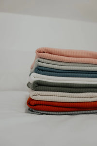 Dove Ribbed Stretch Swaddle - BIG FRENCHIES