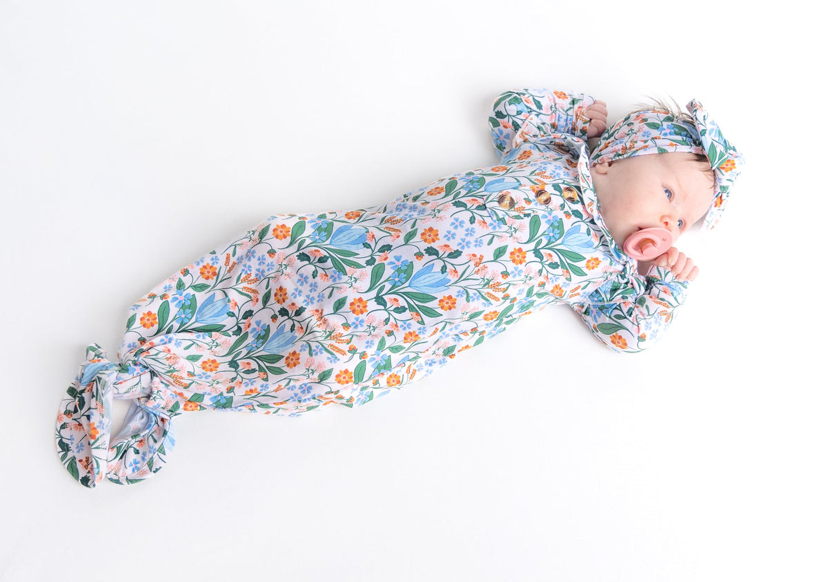 Eleanor Bamboo Knotted Gown and Bow - BIG FRENCHIES