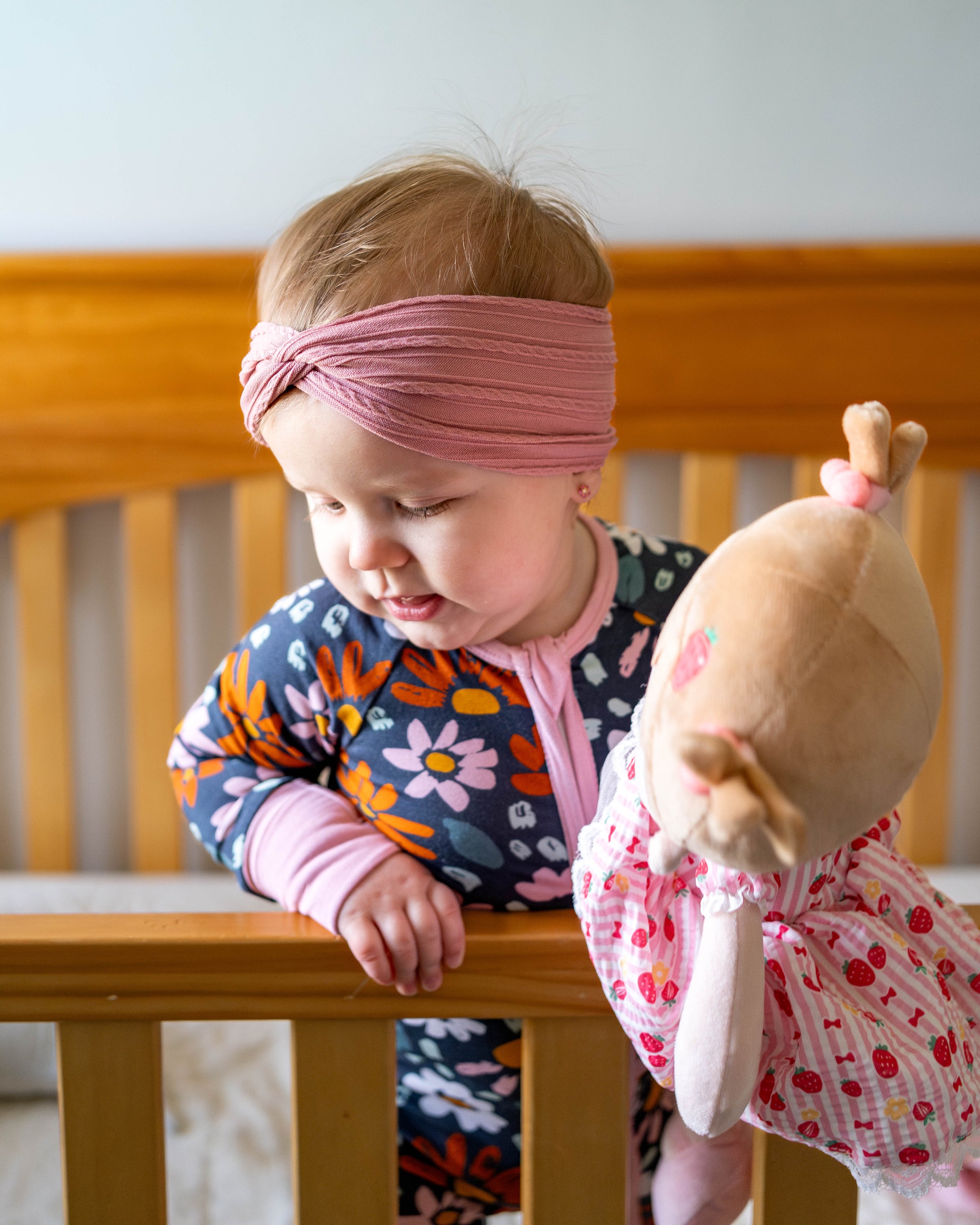Navy wildflower bamboo zippy - BIG FRENCHIES