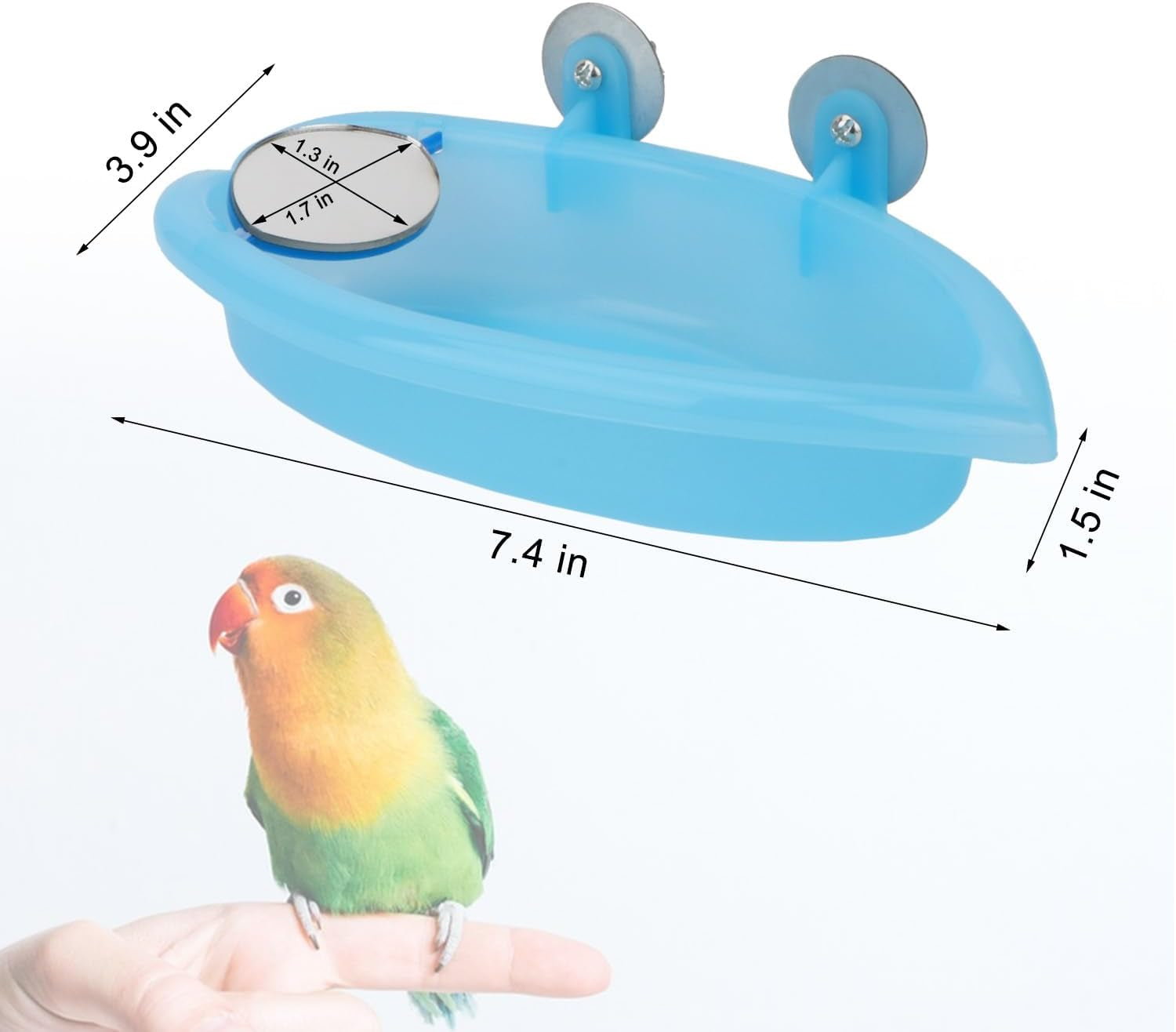 Bird Bath with Mirror Portable - BIG FRENCHIES