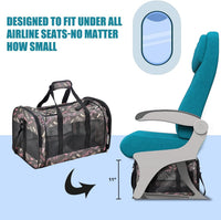 Soft-Sided Pet Carrier for Cats & Small Dogs, 22 lb, 19-Inch