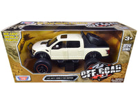 2017 Ford F-150 Raptor Off-Road Pickup Truck Cream 1/27 Diecast Model Car by Motormax