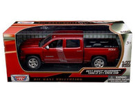 2017 Chevrolet Silverado 1500 LT Z71 Crew Cab Metallic Red 1/27 Diecast Model Car by Motormax