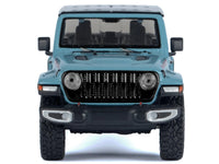 2021 Jeep Gladiator Rubicon (Closed Top) Pickup Truck Blue with Black Top 1/27 Diecast Model Car by Motormax