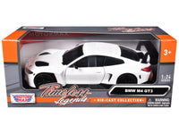 BMW M2 GT3 White "Timeless Legends" Series 1/24 Diecast Model Car by Motormax