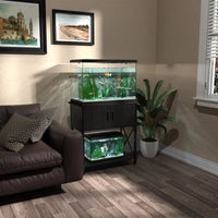 Fish Tank Stand Metal Aquarium Stand for 20 Gallon Long with Accessories Storage - BIG FRENCHIES
