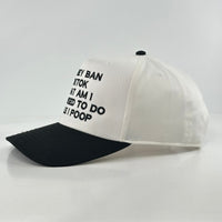 IF THEY BAN TIKTOK WHAT AM I SUPPOSED TO DO HAT Custom Embroidered