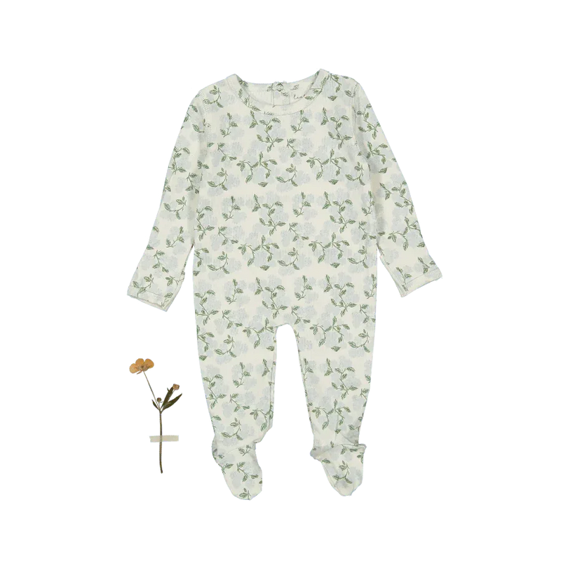 The Printed Romper - Hydrangea Blue - BIG FRENCHIES