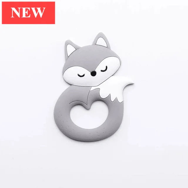 New Sets Baby Silicone Teether Rodent Silicone Animal Fox Teeth Chew Children Goods - BIG FRENCHIES