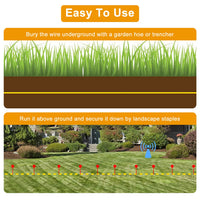1Set Electric Dog Fence System Pet Tone Shock Boundary Containment Water Resistant Collar Receiver For Small Medium Larg