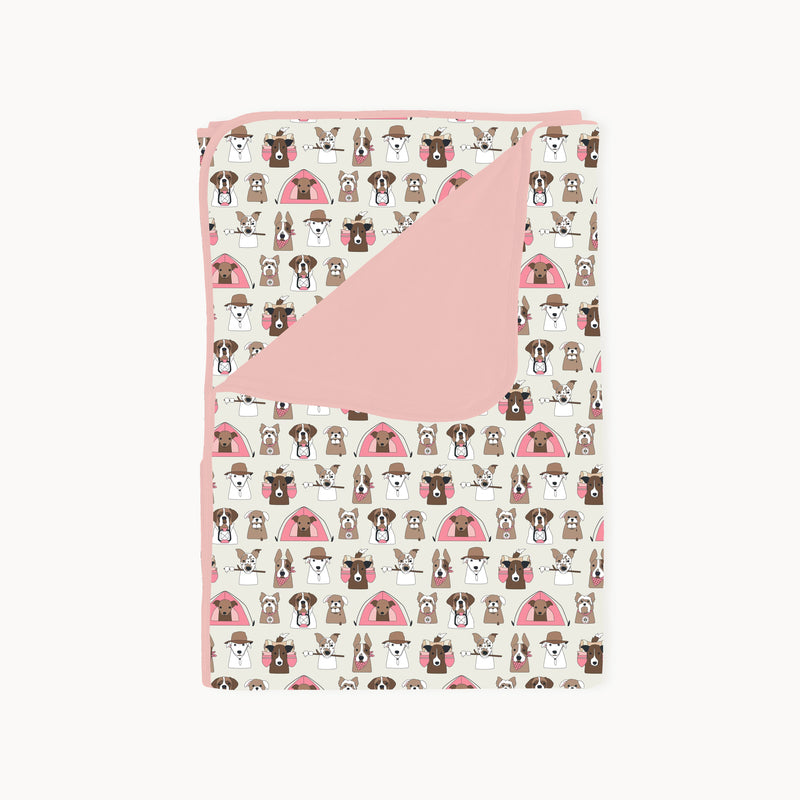 Camp Paws (Dream Blanket) - Pink - BIG FRENCHIES