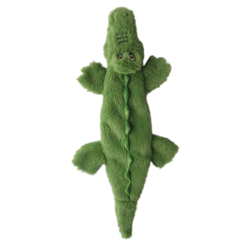 New Pet Plush Crocodile Pig Elephant Sound Paper Toy Dog Boredom-Relieving Durable Shell Toy
