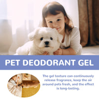 Pet Deodorant Gel, Cat And Dog Body Kennel Cattery Clean Odor Air Fresh Deodorizing Gel