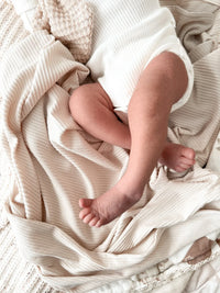 Oat Ribbed Stretch Swaddle - BIG FRENCHIES