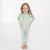 Sage Blossom Bamboo Toddler Pajama Set - BIG FRENCHIES