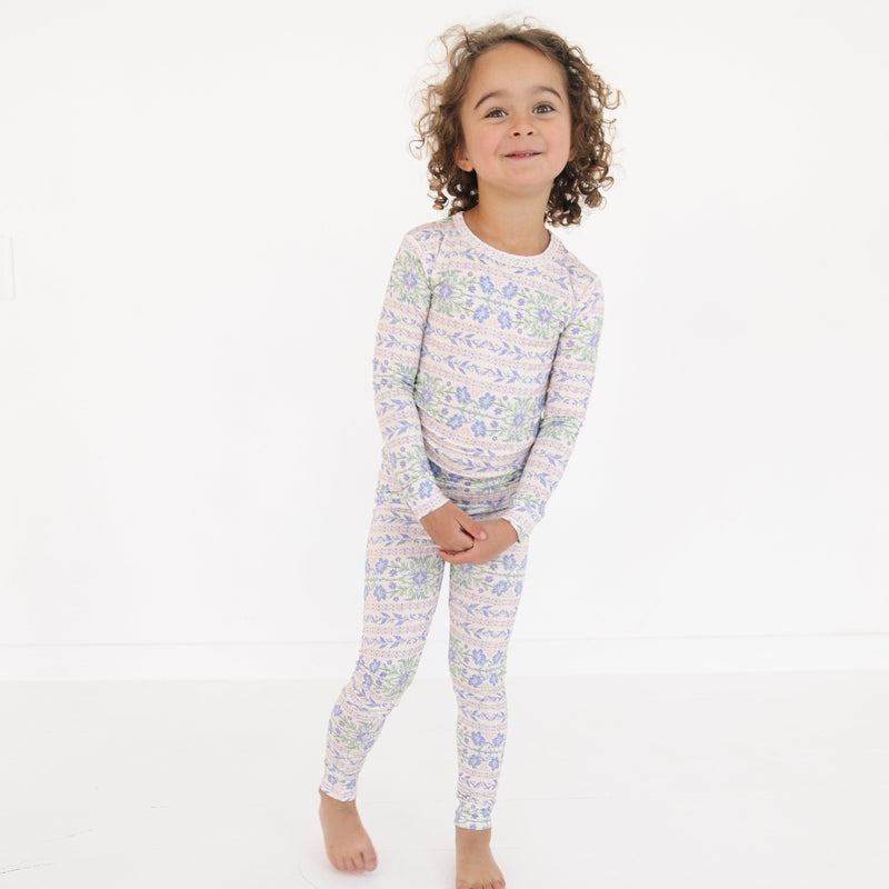 Spring Cascade Bamboo Toddler Pajama Set - BIG FRENCHIES