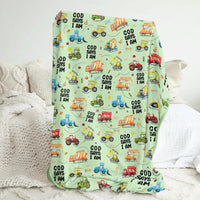 God Says I Am Boy Bamboo Blanket