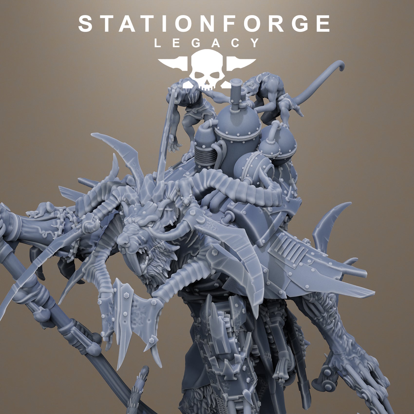 3D Printed Rotfang King by Stationforge Legacy Miniatures