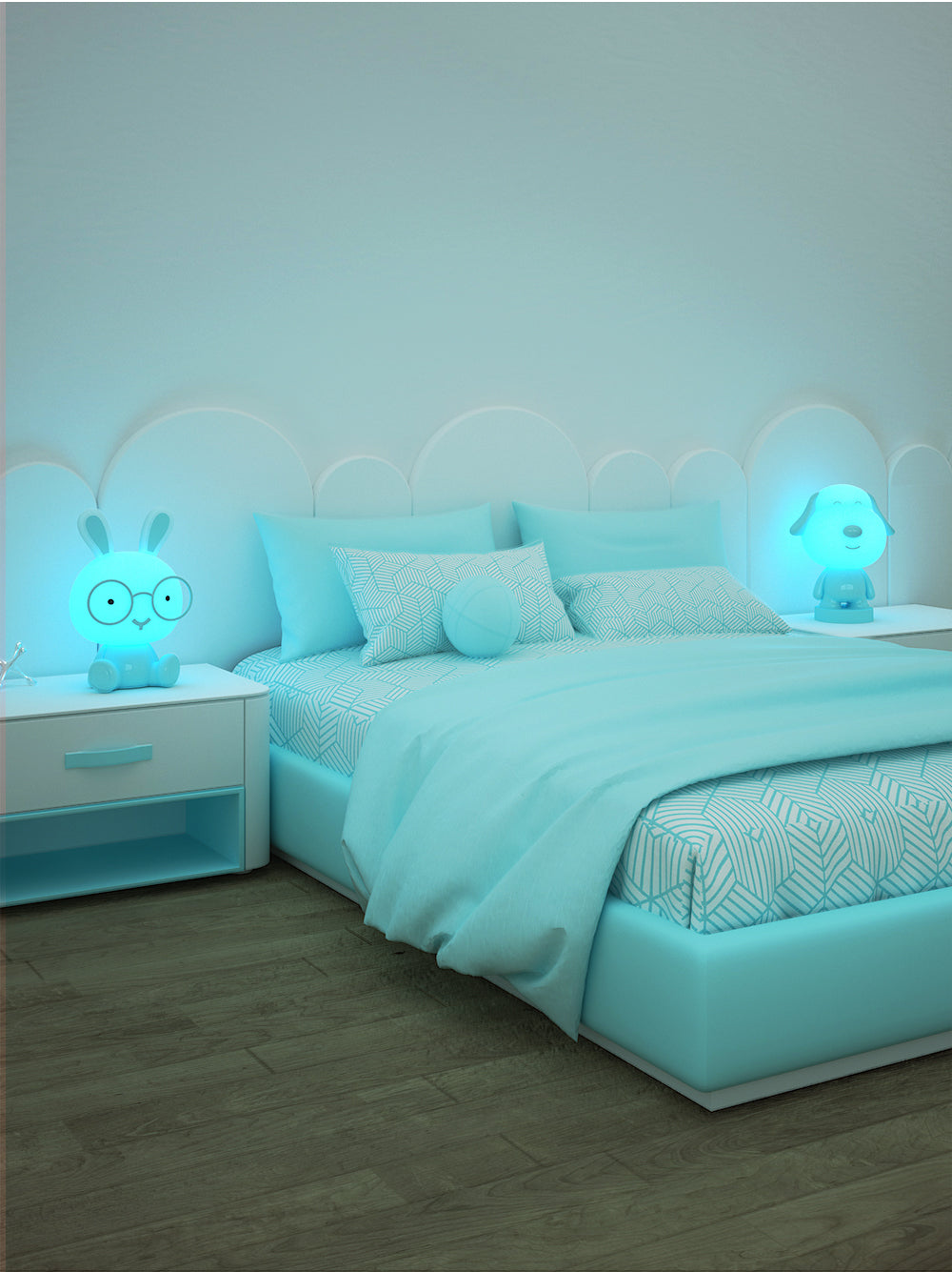 Lumi Pals Kid's Table lamp/ night light Pedestal Bunny Style Animal