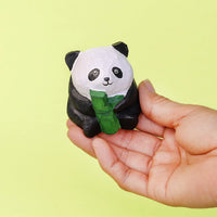 Hand-Carved Wooden Panda Figurine – Cute Handmade Decor with Mini Accessories - BIG FRENCHIES